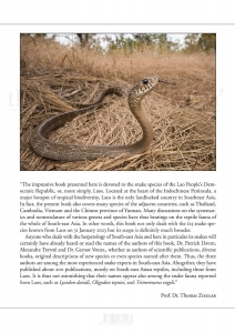 The Snakes of Laos
