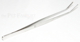 Futterpinzette Edelstahl 30cm gewinkelt