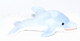 Kuschel Delfin blaugrau