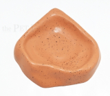 Keramik - Wasserschale eckig ca. 19 x 15 cm rotbraun