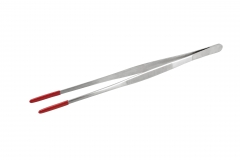 Futterpinzette Edelstahl 30cm gerade und gummiert