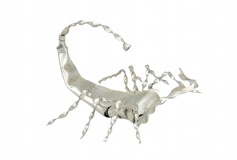 Blechinsekt Skorpion silber