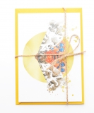 Postcard Arctia caja Explosion